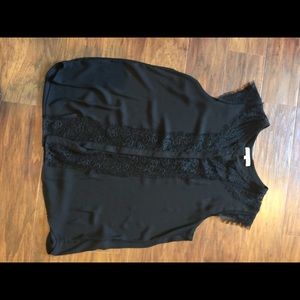 Ro&De black and lace sleeveless top.